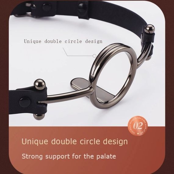 Кляп Roomfun с серебристым кольцом-расширителем, M Sex Aura | Зображення 3