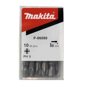 Бита PH3 50 мм Makita P-06080 (10 шт)