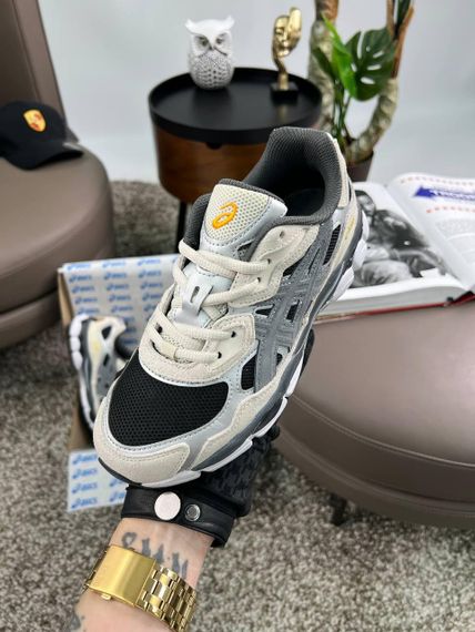 Кросівки ASICS Gel-NYC Grey Black , текстиль , В'єтнам 40 25 | Зображення 3