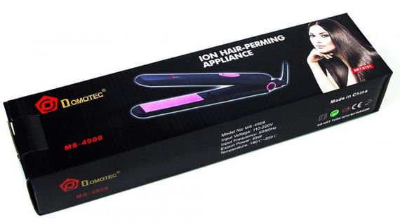 Щипцы DOMOTEC MS-4908, выпрямитель для волос 2в1, стайлер для укладки, утюжок KC-336 для выравнивания