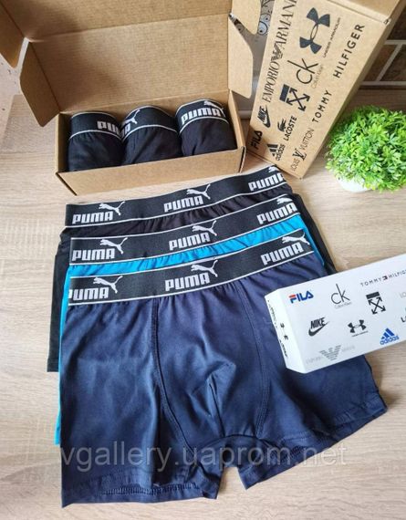 Чоловічі труси Puma, чоловічі боксери Пума, бавовняні труси Пума Преміум якості