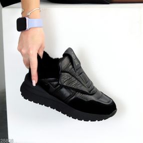 Ультра модні чорні зимові кросівки дутики лімітована колекція 37