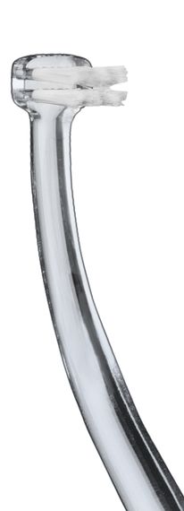 Зубна щітка VITIS IMPLANT ANGULAR, для важкодоступних ділянок навколо імплантатів (DENTAID) прозора | Зображення 1