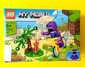 Конструктор Майнкрафт MY WORLD MINECRAFT 98319 46 деталей Герої на мотоциклах