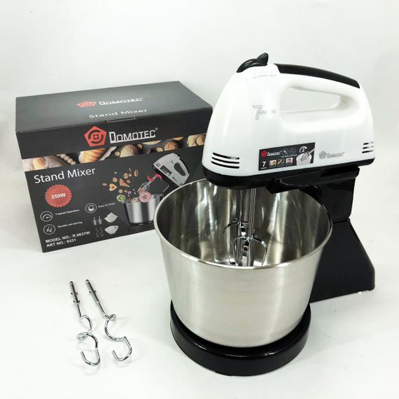 Миксер с насадкой для крема Domotec, Миксер для приготовления теста и кремов с двумя венчиками CR-24 | Зображення 6