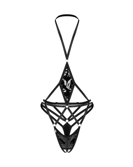 Боді Obsessive Keira Lise crotchless teddy S/M | Зображення 4