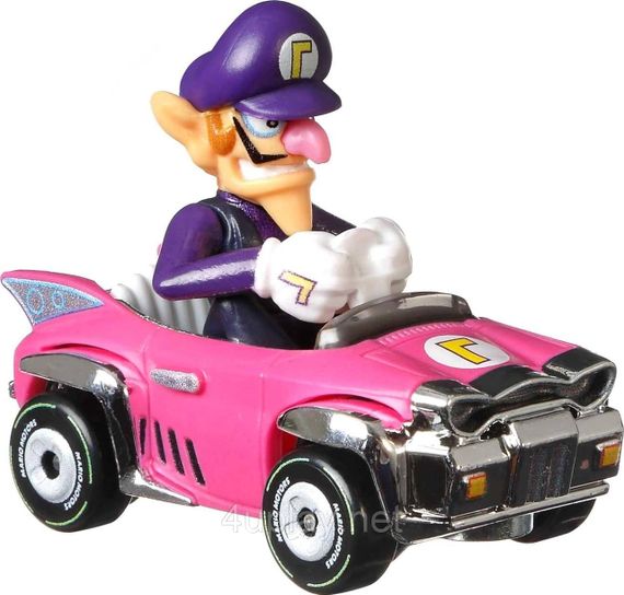 Набір машинок Хот Вілс Маріо Карт: Валуїджі, Тоад, Синій Йоші, Діді Конг Оригінал Hot Wheels Mario Kart | Зображення 2