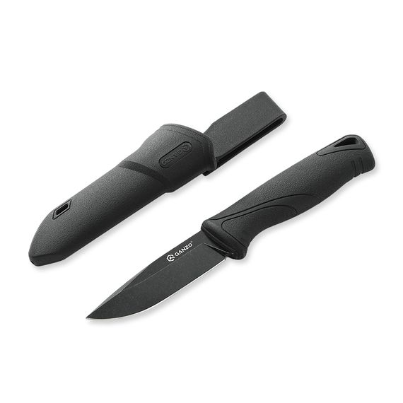 Ніж Ganzo G807BW-BK чорний з чохлом