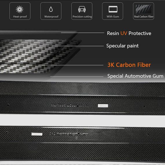 Боковые Пороги V2 (Карбон) для Subaru BRZ 2021- гг | Зображення 3