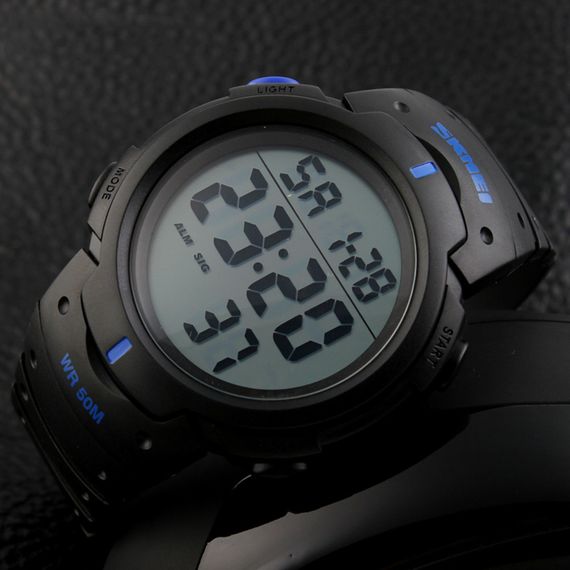 Годинник S2kmei 1068BU Black-Blue | Зображення 3