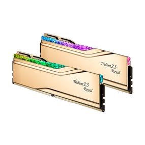 Модуль памяти для компьютера DDR5 32GB (2x16GB) 7200 MHz Trident Z5 Royal Gold G.Skill (F5-7200J3445G16GX2-TR5G)