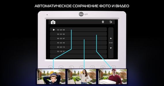 Комплект видеодомофона NeoLight Kappa HD и панель Prime FHD | Зображення 2