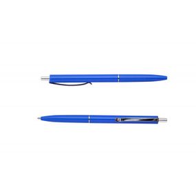 Ручка шариковая Buromax автоматическая COLOR, L2U, 1 мм, синий корпус, синие чернила (BM.8239-02) - Топ