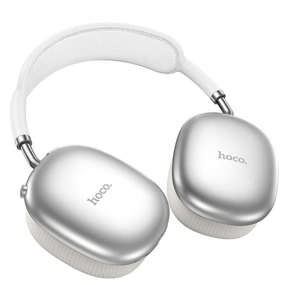 Накладные беспроводные наушники Hoco W55 Pleasing Silver | Зображення 1