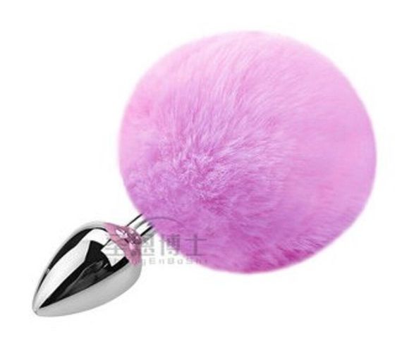 Анальна пробка з хвостом SKN-Z32 Violet ( розмір XS ) sexstyle