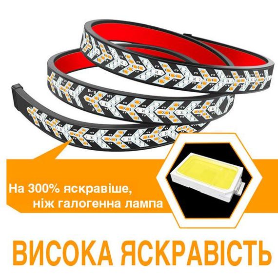 LED Y стрічка 12-24В 150х2,5 см стопи, повороти | Зображення 3