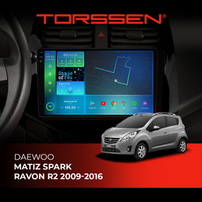 Штатна магнітола Torssen 2K Chevrolet Matiz / Spark / Ravon R2 2009-2016 F98256 4G Carplay DSP