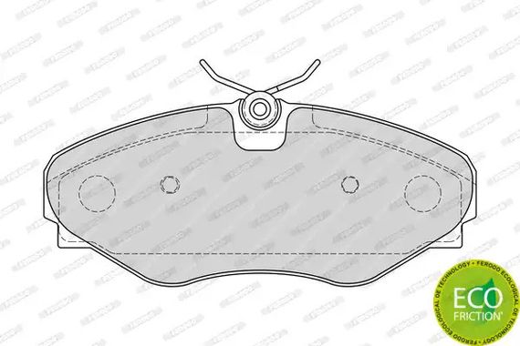 Колодки передні гальмівні Trafic/Vivaro 01- (Lucas) (63x143,8), FERODO (FDB4176) | Зображення 1