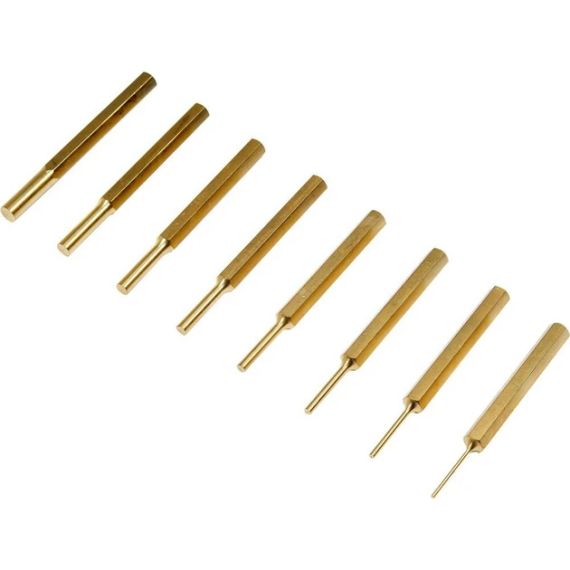 Набір пробійників латунь пробійники 1,5-7,8х90 мм 8 штук YATO YT-47124 | Зображення 2