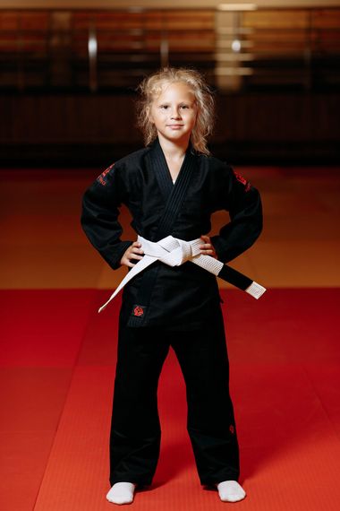 Кімоно для джиу - джитсу чорне, TM "Kintayo", 130 зріст, щільність 350 гр/м.кв. | Зображення 5