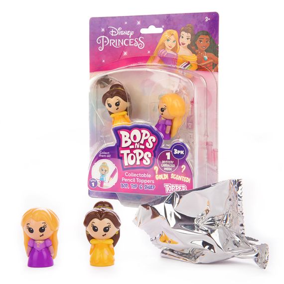 Набор коллекционных фигурок-топеров Принцессы Дисней Sambro DSP20-3980-KV-FO серии "Bop n Tops" | Зображення 1