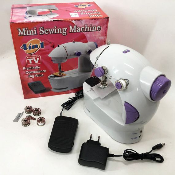 Компактная швейная мини-машинка Digital FHSM-201, Швейная машинка для девочки OD-733 на батарейках | Зображення 6