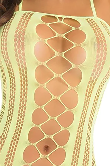 Комбінезон FAKE NEWS BODYSTOCKING YELLOW, OS | Зображення 2