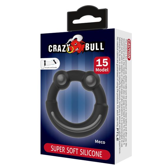 Ерекційне кільце Crazy Bull №15 - Meco super soft silicone, BI-210362 Sex Aura | Зображення 6