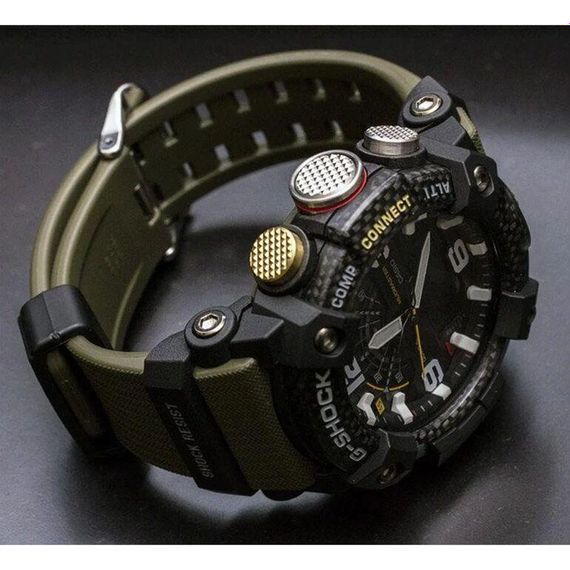Стильні полімерні чоловічі наручні годинники Casio оригінал Японія G-Shock GG-B100-1A3ER з полімерним ремінцем | Зображення 4