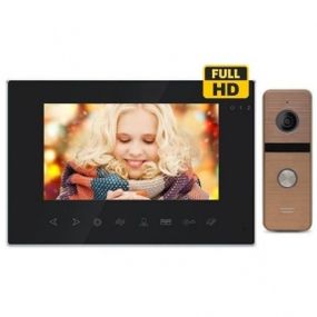 Комплект видеодомофона CoVi Security Onyx FHD Black  Iron FHD Bronze