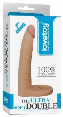 Насадка для подвійного проникнення - The Ultra Soft Double 7" Sex Aura | Зображення 6