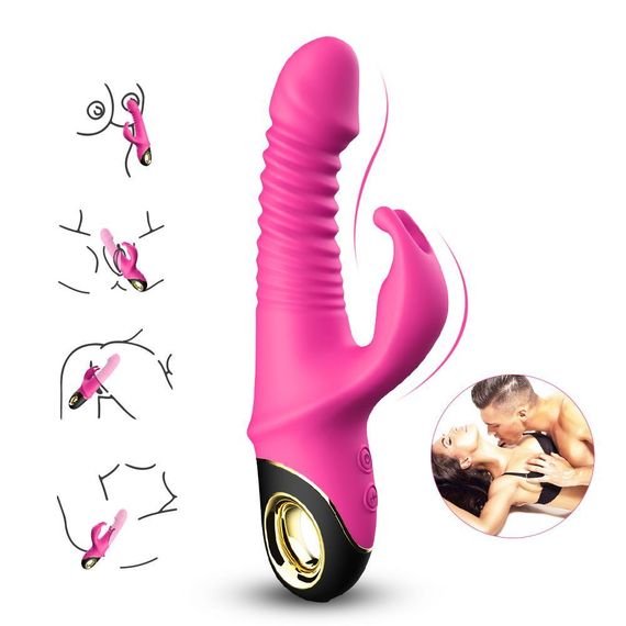 Вібратор - Thrusting Vibrator Zing Pink Sex Aura | Зображення 6
