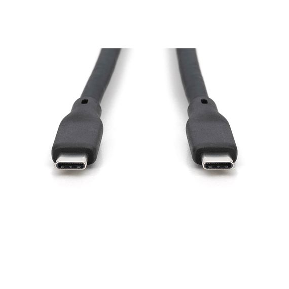 Дата кабель USB-C to USB-C 1.0m USB 3.2 Gen2 10G 100W 4K silicone black Digitus (AK-300342-010-S) | Зображення 2