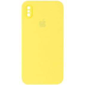 Чохол Silicone Case Square Full Camera Protective (AA) для Apple iPhone XS / X (5.8")