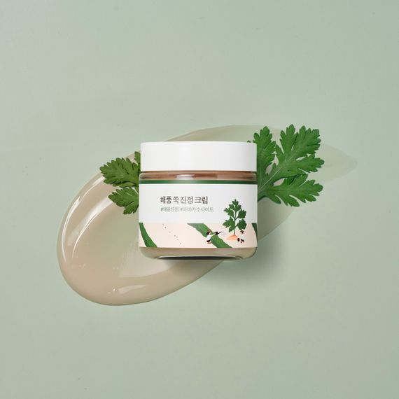 Заспокійливий крем з морським полином ROUND LAB Mugwort Calming Cream (80 ml) | Зображення 1