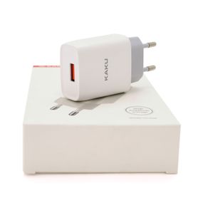 СЗУ AC100-240V iKAKU KSC-215 NATU, 1xUSB, 5V/2.1A, White, Box