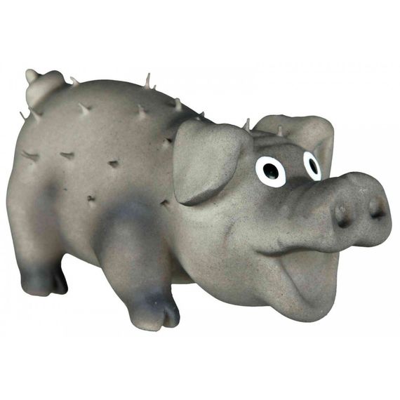 Іграшка Trixie для собак Порося з щетиною та пискавкою латекс 10 см | Зображення 1