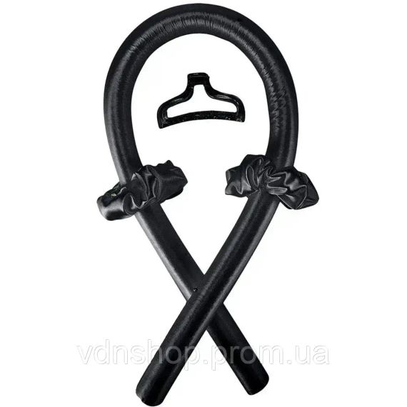 Стрічка для завивки волосся з гумками та шпилькою, шовкові бігуді для холодного укладання волосся та створення локонів | Зображення 4