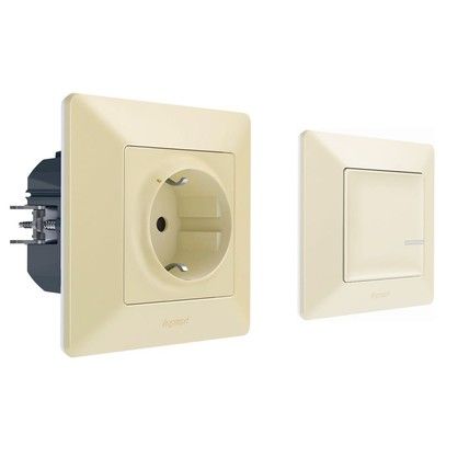Valena Life with NETATMO. Набор упр. эл.приборами(smart-розетка + smart-выключатель).Слоновая кость (752254) | Зображення 1