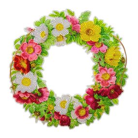 Алмазная мозаика "Веночек из роз" HHE26391, 30х30 см