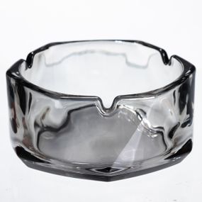Попільничка скляна Diamond Faceted 12 см, сірий Yiwu HP-34-79