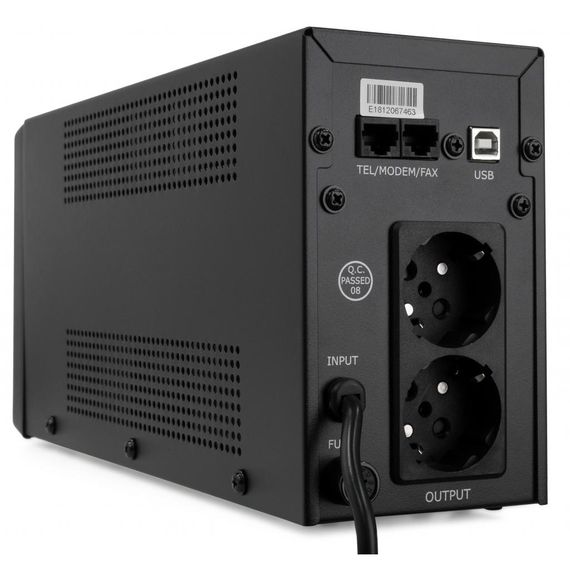Пристрій безперебійного живлення Vinga LCD 600VA metal case with USB (VPC-600MU) | Зображення 4