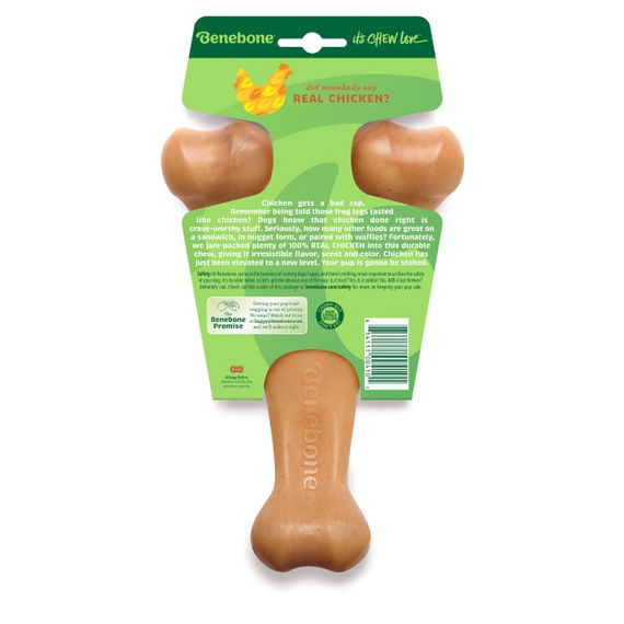 Іграшка для собак зі смаком курки Benebone Wishbone Chicken, 21 см | Зображення 3