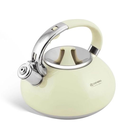 Чайник зі свистком Edenberg EB-2452-Cream 3 л кремовий | Зображення 1
