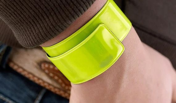 Світловідбивачі на руку, ногу Feel Fit жовтий FGT-007 | Зображення 1
