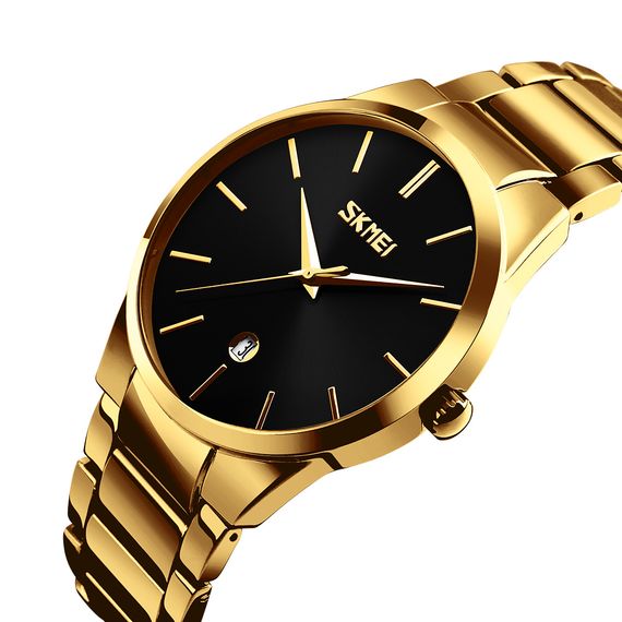 Чоловічий годинник Skmei 9140GDBK Gold-Black | Зображення 1