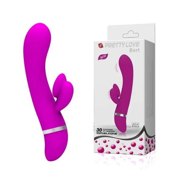 Вибромассажер с клиторальным стимулятором Pretty Love - BERT sexstyle