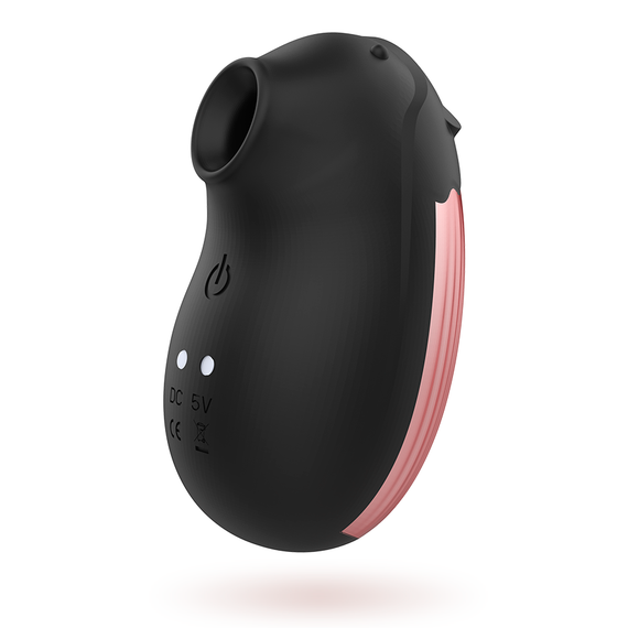 Вакуумный стимулятор для клитора с вибрацией Shushu, цвет: черный Rithual (Испания) sexstyle