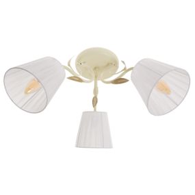 Люстра потолочная с абажуром E14 40W WH (BKL-671C/3)