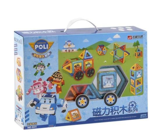 Конструктор магнітний Robocar Poli 3511 40 деталей